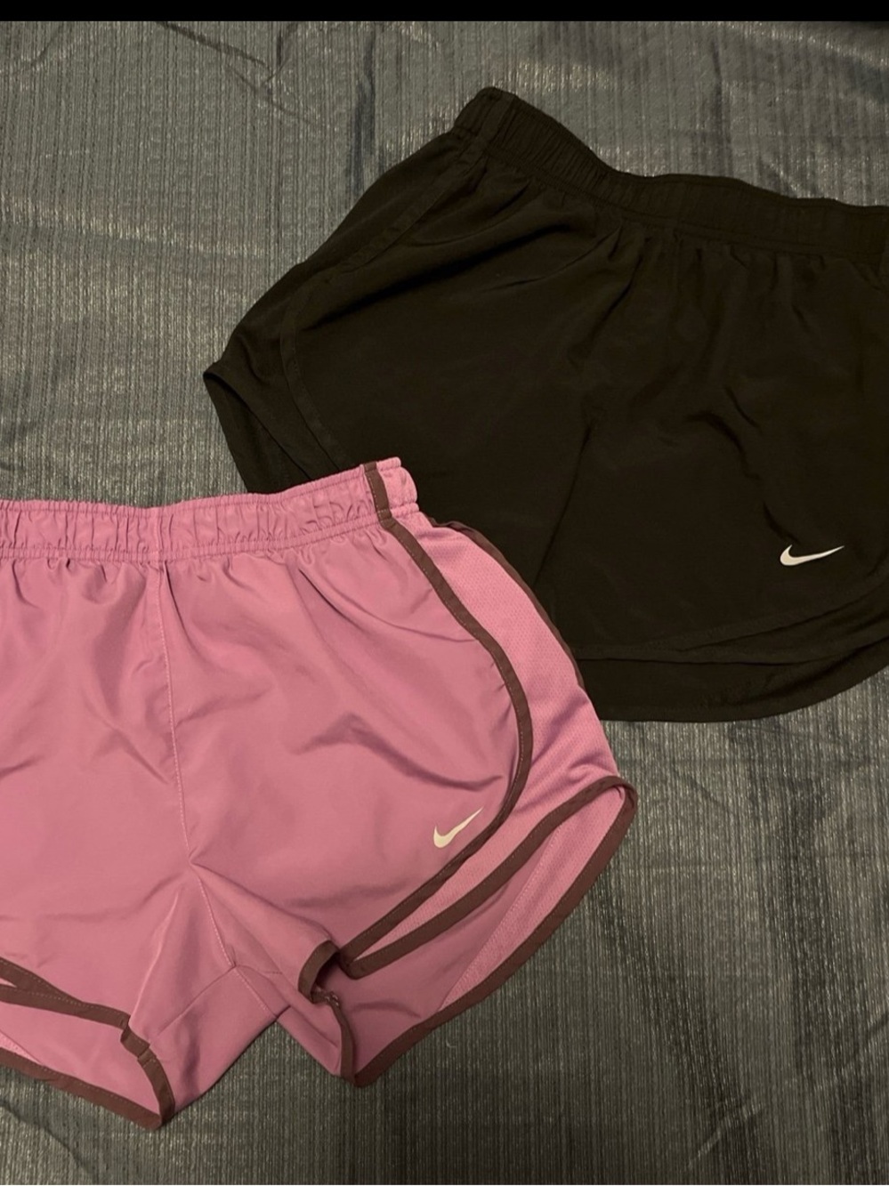 Nike Women's Dri-FIT Running Shorts - Pink & Black